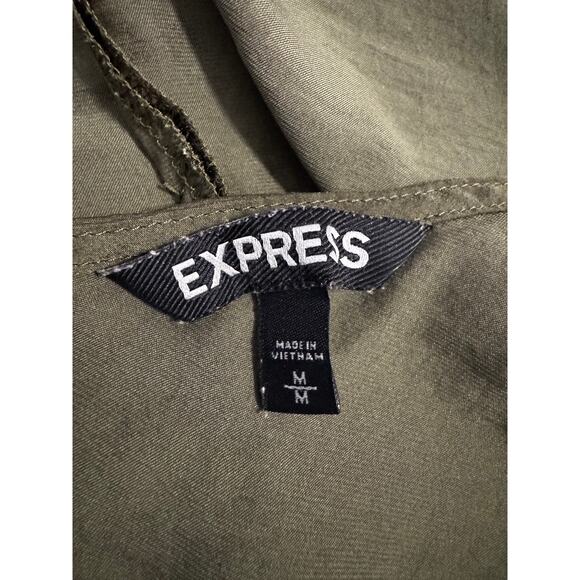 Express Olive Green Lace Trim Cami Tank Top (M) Goblin Core Whimsygoth - Picture 4 of 6